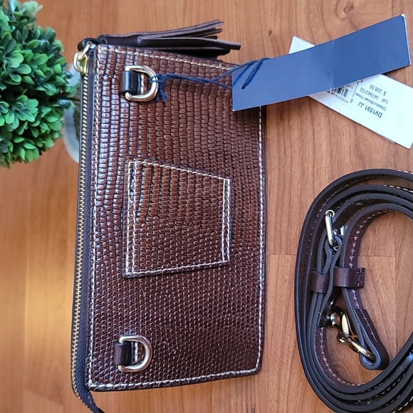 DOONEY & BOURKE Gingy Embossed Leather Crossbody Bag - Picture 8 of 12